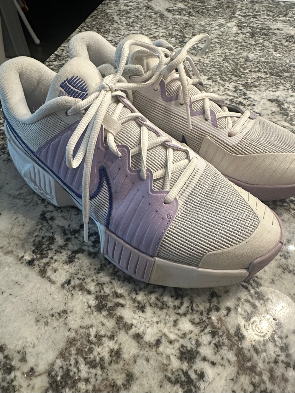 Nike Women’s Tennis Shoes in Lavender and White